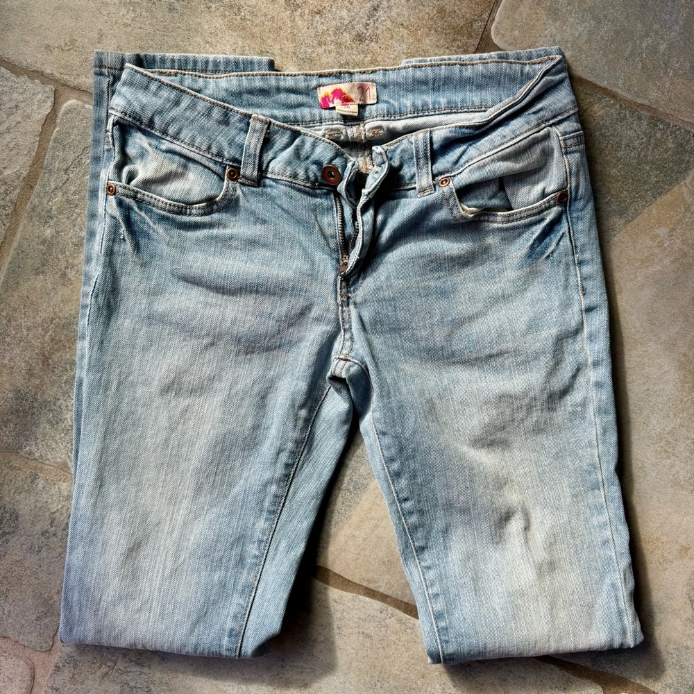 Forever 21 Y2K‎ 2000s Vintage Light Blue Skinny Jeans Size 3/26